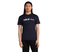 Icebreaker - Merino 150 Tech Lite S/S Tee The Peaks - Haut en mérinos - XXL - midnight navy