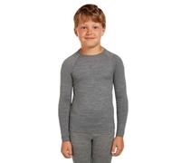 Icebreaker T-shirt à manches longues 200 Oasis Crew laine mérinos Gris 6 ans Enfants