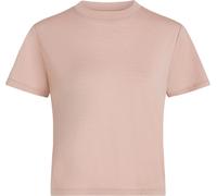 Icebreaker - T-shirt de randonnée en laine de mérinos à manches courtes - W Merino 150 Tech Lite SS Crop Tee Pink Quartz pour Femme en Laine - Taille Rose M