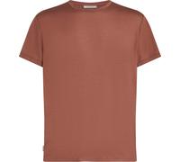 Icebreaker - T-shirt de randonnée en laine de mérinos et Tencel™ léger - M Merino Blend Core SS Tee Carob pour Homme en Laine - Taille XL - Bordeaux Bordeaux XL