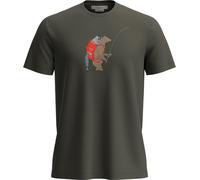 Icebreaker - Merino 150 Tech Lite S/S Tee Bear Catch - Haut en mérinos - M - dark loden