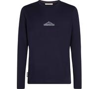 Icebreaker - T-shirt en laine de mérinos - M Merino 150 Tech Lite LS Tee Road To Cook Midnight Navy pour Homme en Laine - Taille 44,5-46,5 Navy 44,5-46,5