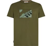 Icebreaker - T-shirt en laine de mérinos - M Merino 150 Tech Lite SS Tee In The Wild Loden pour Homme en Laine - Taille XL - Kaki Kaki XL