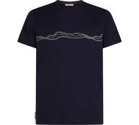 Icebreaker - T-shirt en laine de mérinos - M Merino 150 Tech Lite SS Tee Mountain Pulse Midnight Navy pour Homme en Laine - Taille 39-41,5 Navy 39-41,5