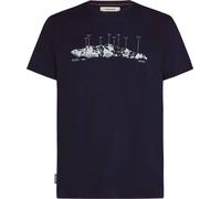T-shirt Icebreaker 150 Tech Lite The Peaks manches longues bleu marine - XL