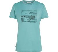 Icebreaker - T-shirt en laine de mérinos - W Merino 150 Tech Lite SS Tee Terrain Hydro pour Femme en Laine - Taille M - Vert Vert M