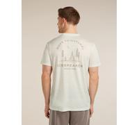 ICEBREAKER - T-shirt et polo - M Mer 150 Tech Lite Ss T-shirt Peaceful Pass Ecru Hthr - Tee Shirt Mc - XXL - male XXL