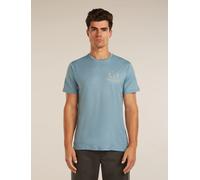 ICEBREAKER - T-shirt et polo - M Mer 150 Tech Lite Ss T-shirt Peaceful Pass Flint Blue - Tee Shirt Mc - L - male L