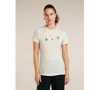 ICEBREAKER - T-shirt et polo - W Mer 150 Tech Lite Ss T-shirt Bird Transit Ecru Hthr - Tee Shirt Mc - L - female L