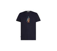 ICEBREAKER T-Shirt fonctionnel 'Tech Lite' bleu marine / orange, Taille M