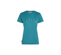 ICEBREAKER T-shirt fonctionnel 'Tech Lite' turquoise / gris, Taille L
