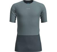 Icebreaker - T-shirt technique en laine mérinos - M Merino 125 ZoneKnit SS Crewe Abyss/Blue Ash/Cb pour Homme - Taille L - Gris Gris L