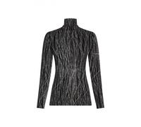 ICEBREAKER - T-shirt technique - T-Shirt Femme Mer 260 Vertex Delta Aop Black Snow - XS - male XS