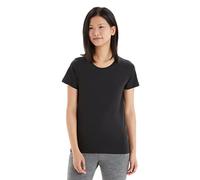 Icebreaker Tencel Lyocell Cotton SS T-Shirt pour Les Femmes - pour L'Aventure, la Gym et l'Entraînement - Noir, XL