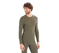 Icebreaker - Top Everyday pour Homme 175 de Poids Moyen - T-Shirt à Manches Longues Col Rond - Couche de Base en 100% Laine Mérinos - Loden, M