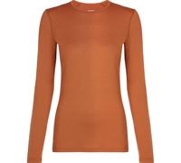 Icebreaker - Sous-vêtement en laine de mérinos - W Merino 200 Oasis LS Crewe Dusty Clay pour Femme en Laine - Taille L - Orange Orange L