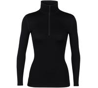 T-shirt Icebreaker 260 Tech Half Zip manches longues noir femme - S