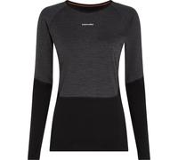 ICEBREAKER W Mer 200 Oasis+ Ls Crewe - Femme - Noir - taille S- modèle 2027