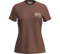 T shirt technique femme icebreaker merino 150 tech lite adventure ride marron