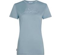 Tricot thermique femme manches courtes Icebreaker Merino 150 Tech Lite Short Sleeve Tee Étoiles Scin bleu silex L