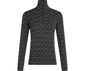 ICEBREAKER W Merino 260 Tech Vertex Ls Half Zip Alpine Geo - Femme - Noir - taille M- modèle 2027