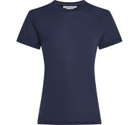 Icebreaker - T-shirt en laine de mérinos - W Merino Blend Core SS Tee Midnight Navy pour Femme en Laine - Taille L Navy L