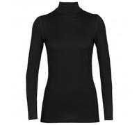 Icebreaker - Sous-vêtement à col montant en laine mérinos - W Merino 260 Tech LS Turtleneck Black pour Femme Taille S, en Laine - Noir Noir S