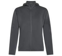 Icebreaker - Women's 360 Realfleece Elem L/S Zip Hoodie - Sweat à capuche en mérinos - M - obsidian