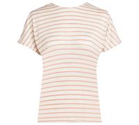 Icebreaker - Women's Drayden Reversible S/S Top Stripe - Haut en mérinos - S - ecru hthr / desert sand / s