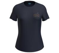 Icebreaker Merino Blend 125 Cool-lite™ Sphere Across The Peaks Short Sleeve T-shirt Bleu L Femme
