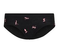 Icebreaker - Women's Merino 150 Siren Hipkini Ski Day - Sous-vêtement mérinos - S - black / acid pink / aop