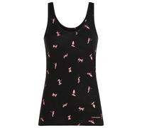 Icebreaker - Women's Merino 150 Siren Tank Ski Day - Sous-vêtement mérinos - S - black / acid pink / aop