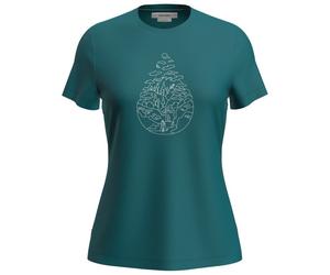 Icebreaker - Women's Merino 150 Tech Lite III S/S Hike Path - Haut en mérinos - L - tidal teal