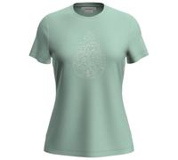 Icebreaker Merino 150 Tech Lite Hike Path Short Sleeve T-shirt Vert M Femme