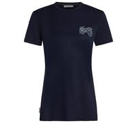 T shirt technique femme icebreaker merino 150 tech lite adventure ride bleu