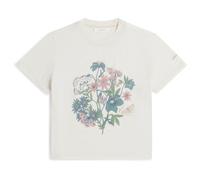 icebreaker - Merinos 150 Tech Lite SS Crop Tee NZ Flora - T-shirt en laine mérinos femme Ecru hthr - L
