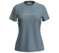 Tricot thermique femme manches courtes Icebreaker Merino 150 Tech Lite Short Sleeve Tee Étoiles Scin bleu silex XS