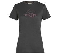 Icebreaker - Women's Merino 150 Tech Lite S/S Sunrise Summit - Haut en mérinos - L - obsidian