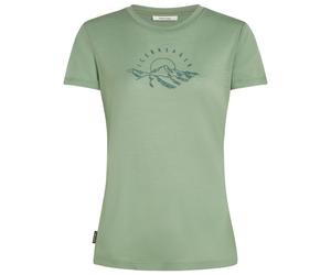 Icebreaker - Women's Merino 150 Tech Lite S/S Sunrise Summit - Haut en mérinos - XS - seaglass