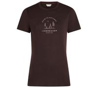 Icebreaker - Women's Merino 150 Tech Lite S/S Tee Peaceful Pass - Haut en mérinos - XS - bittersweet