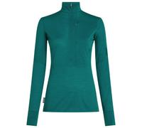 Icebreaker - Women's Merino 200 Descender L/S Half Zip - Pull en laine mérinos - L - tidal teal