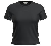 Icebreaker Merino 200 Tech Lite Crop Slim Short Sleeve T-shirt Noir XL Femme