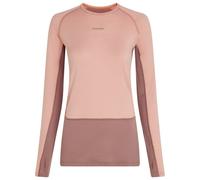Icebreaker - Women's Merino 200 Zoneknit L/S Crewe - Sous-vêtement mérinos - L - summit / blush / cb