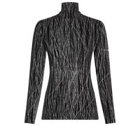 Icebreaker - Women's Merino 260 Tech Vertex L/S Half Zip AOP - Sous-vêtement mérinos - L - black / snow / j