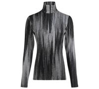 Icebreaker - Women's Merino 260 Tech Vertex L/S Half Zip AOP - Sous-vêtement mérinos - S - black / obsidian / alloy / j