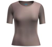 Icebreaker Merino Blend 75 Cool-lite™ Featherlight™ Crewe Aop Short Sleeve Base Layer Marron XL Femme