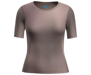 Icebreaker - Women's Merino 75 eatherlight S/S Crewe AOP - T-shirt technique - XL - porcini / pink quartz