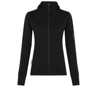ICEBREAKER Merino Blend 300 Realfleece Descender Ls Zip Hoodie W - Femme - Noir - taille L- modèle 2026
