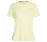 Icebreaker - Women's Merino Linen S/S Tee Stripe - Haut en mérinos - XS - citrine / snow / s