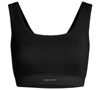 Icebreaker - Women's Merino Rib Lotus Bra - Brassière - M - black